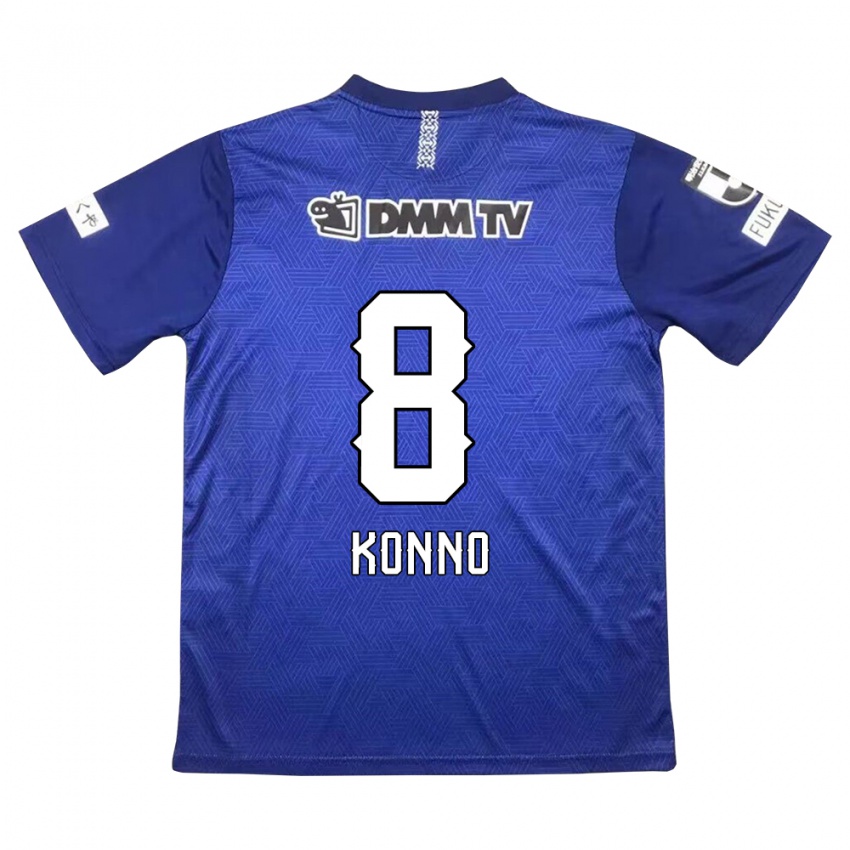 Kinder Kazuya Konno #8 Dunkelblau Heimtrikot Trikot 2024/25 T-Shirt