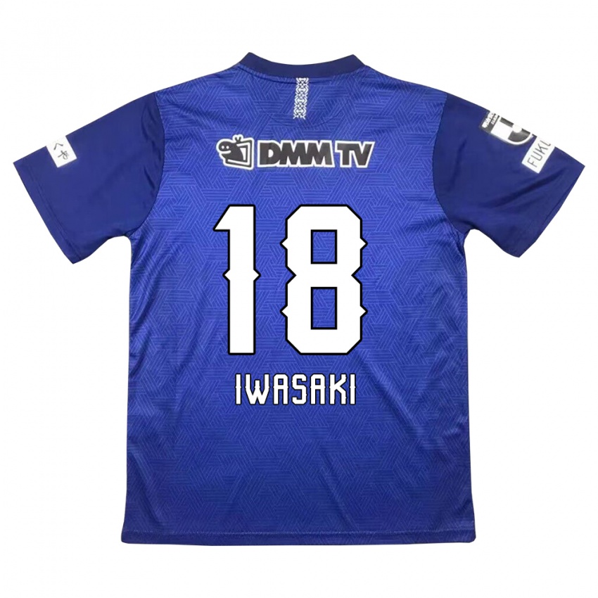 Kinder Yuto Iwasaki #18 Dunkelblau Heimtrikot Trikot 2024/25 T-Shirt