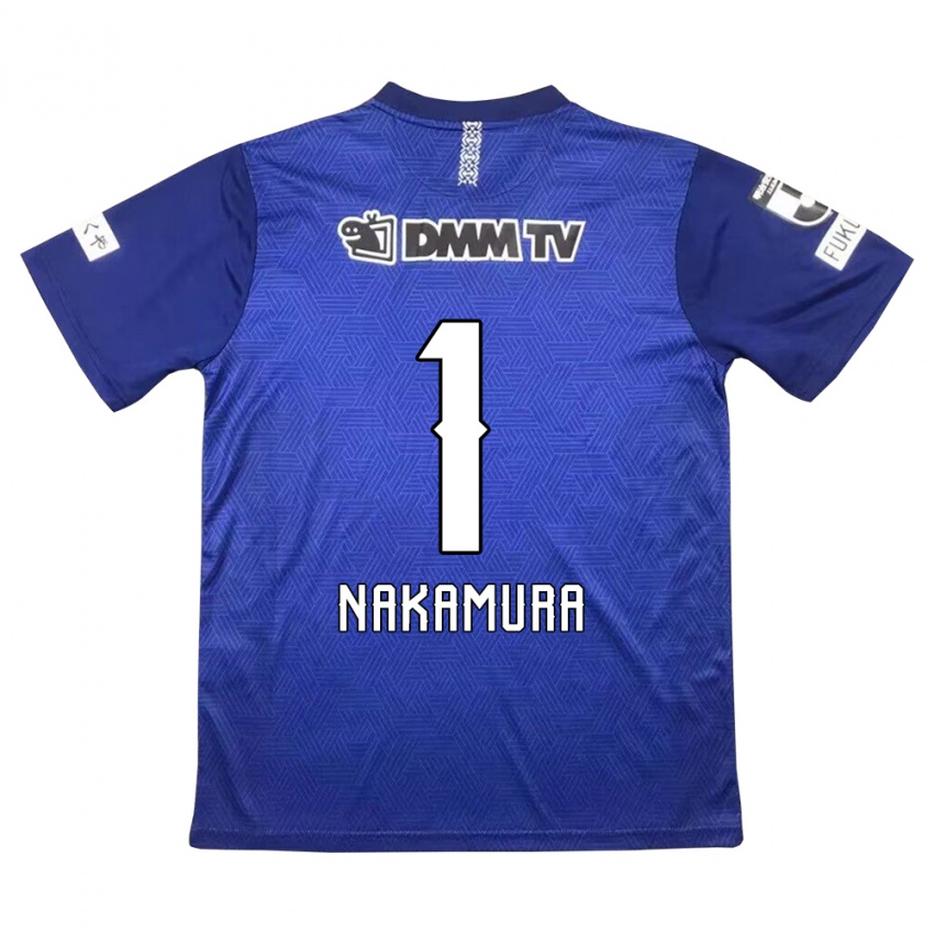 Kinder Seigo Nakamura #1 Dunkelblau Heimtrikot Trikot 2024/25 T-Shirt