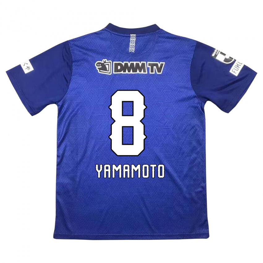 Kinder Shunsuke Yamamoto #8 Dunkelblau Heimtrikot Trikot 2024/25 T-Shirt