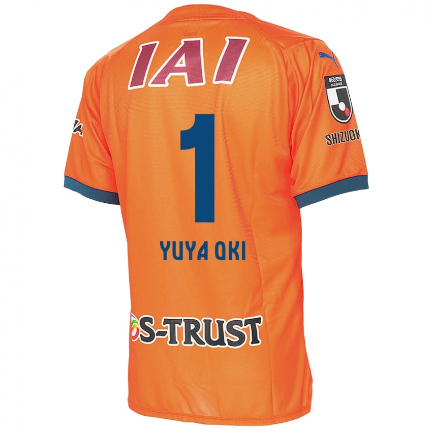 Kinder Yuya Oki #1 Orange Blau Heimtrikot Trikot 2024/25 T-Shirt