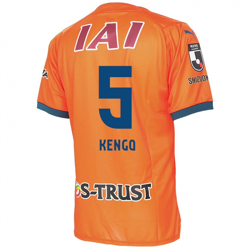 Kinder Kengo Kitazume #5 Orange Blau Heimtrikot Trikot 2024/25 T-Shirt