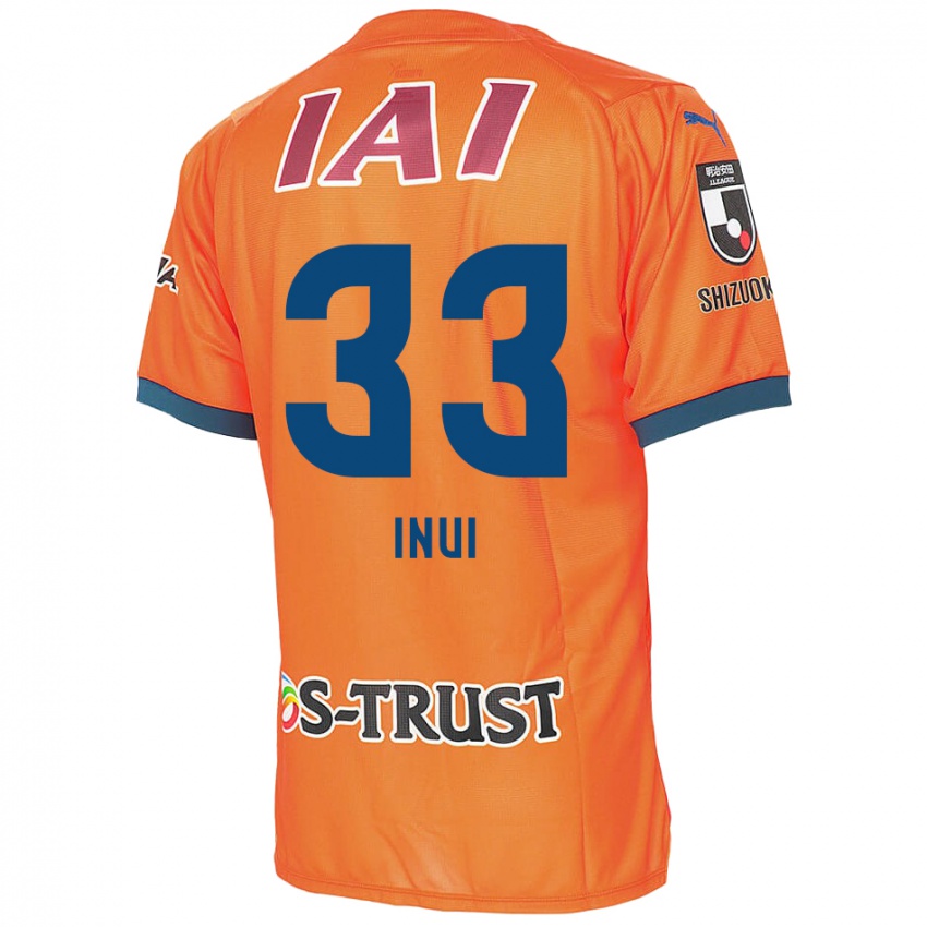 Kinder Takashi Inui #33 Orange Blau Heimtrikot Trikot 2024/25 T-Shirt