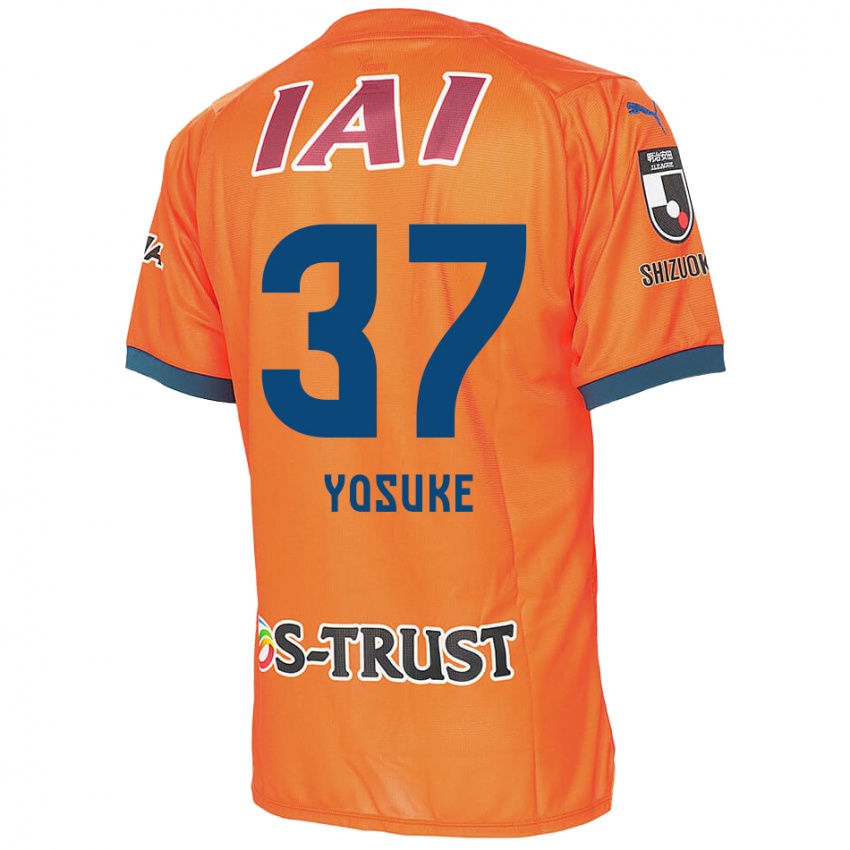 Kinder Yosuke Morishige #37 Orange Blau Heimtrikot Trikot 2024/25 T-Shirt