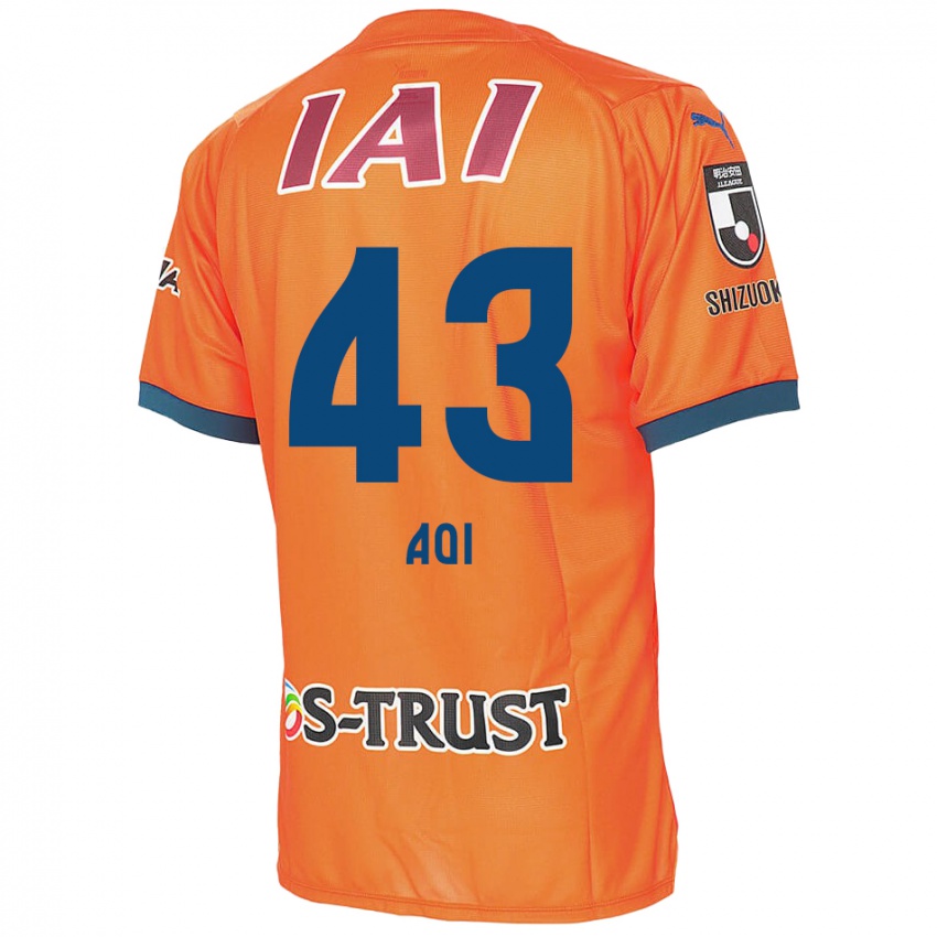 Kinder Aoi Ando #43 Orange Blau Heimtrikot Trikot 2024/25 T-Shirt