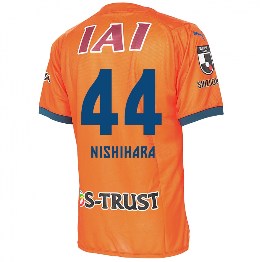 Kinder Motoki Nishihara #44 Orange Blau Heimtrikot Trikot 2024/25 T-Shirt