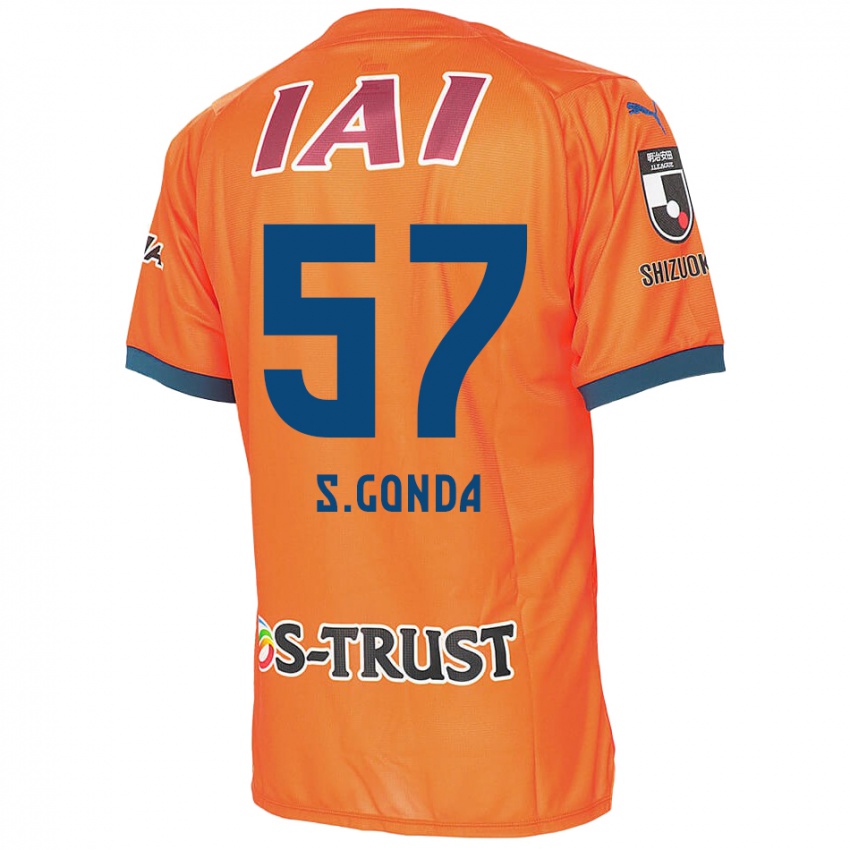 Kinder Shuichi Gonda #57 Orange Blau Heimtrikot Trikot 2024/25 T-Shirt