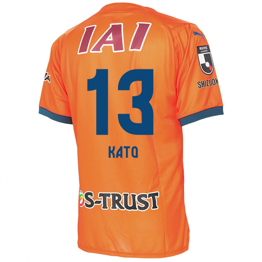 Kinder Daiya Kato #13 Orange Blau Heimtrikot Trikot 2024/25 T-Shirt