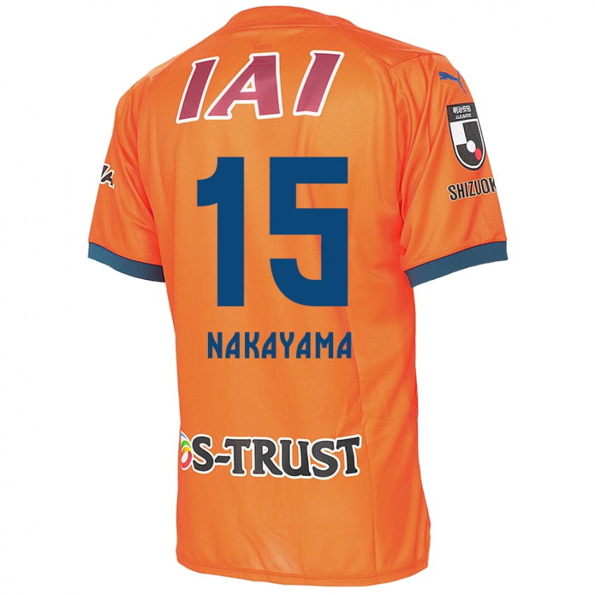 Kinder Atsuki Nakayama #15 Orange Blau Heimtrikot Trikot 2024/25 T-Shirt