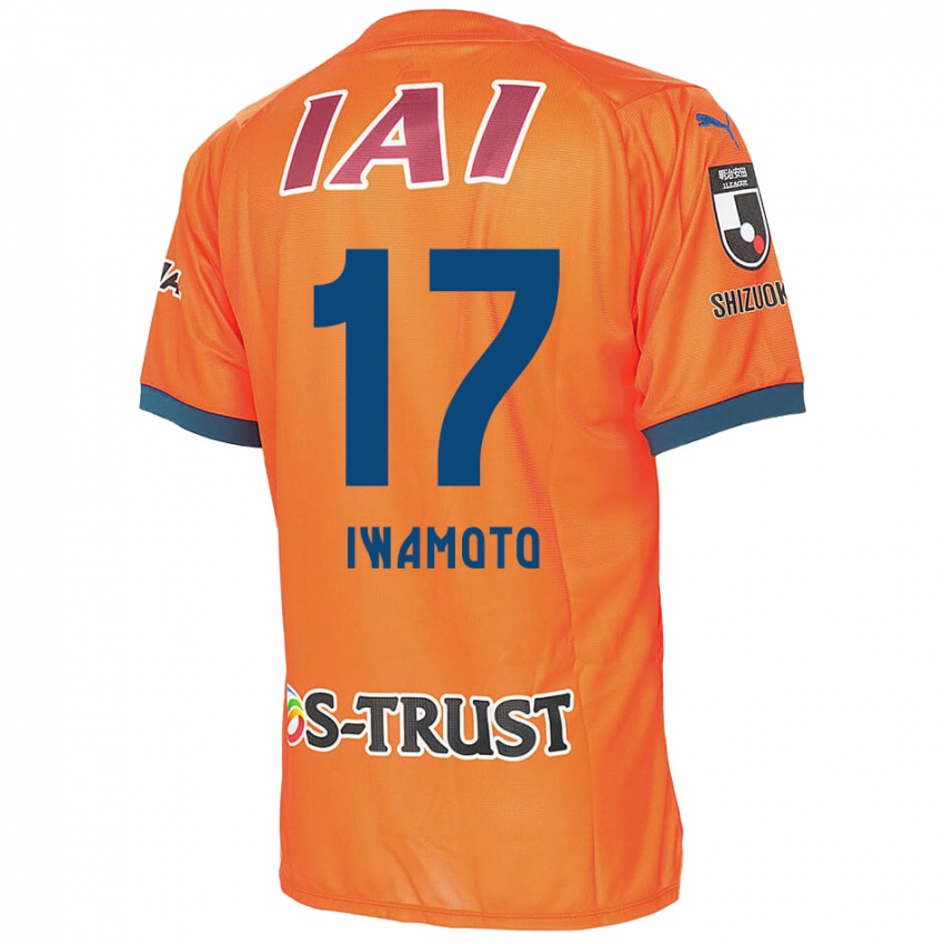 Kinder Shogo Iwamoto #17 Orange Blau Heimtrikot Trikot 2024/25 T-Shirt