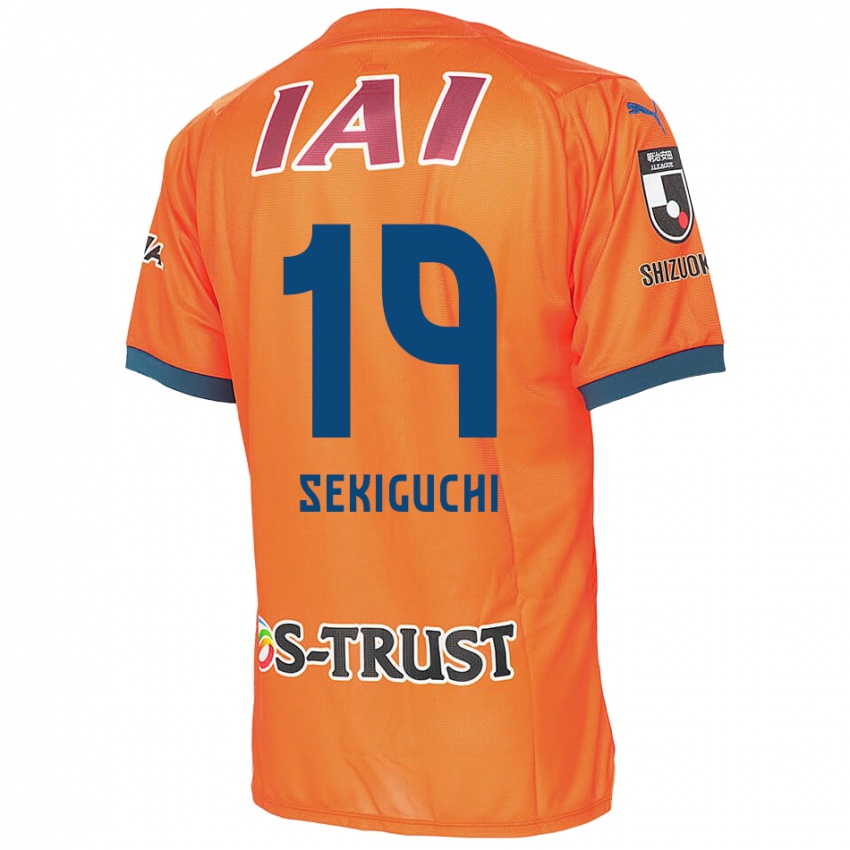 Kinder Kota Sekiguchi #19 Orange Blau Heimtrikot Trikot 2024/25 T-Shirt