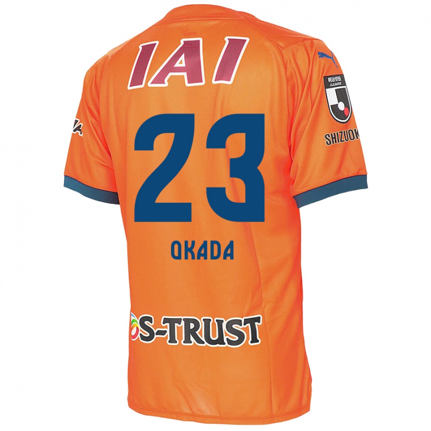 Kinder Shu Okada #23 Orange Blau Heimtrikot Trikot 2024/25 T-Shirt