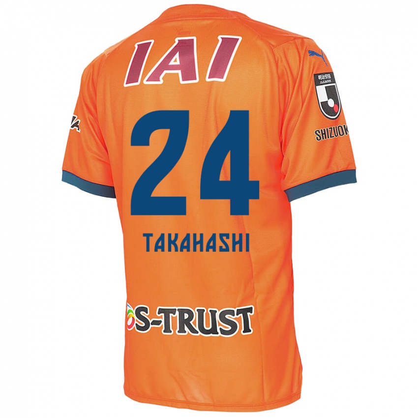 Kinder Yuzuki Takahashi #24 Orange Blau Heimtrikot Trikot 2024/25 T-Shirt