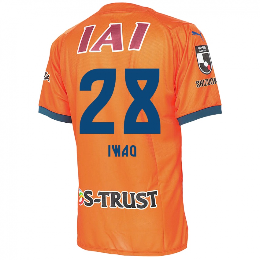 Kinder Takeru Iwao #28 Orange Blau Heimtrikot Trikot 2024/25 T-Shirt