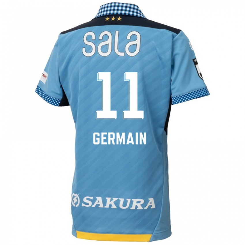 Kinder Ryo Germain #11 Blau Schwarz Heimtrikot Trikot 2024/25 T-Shirt