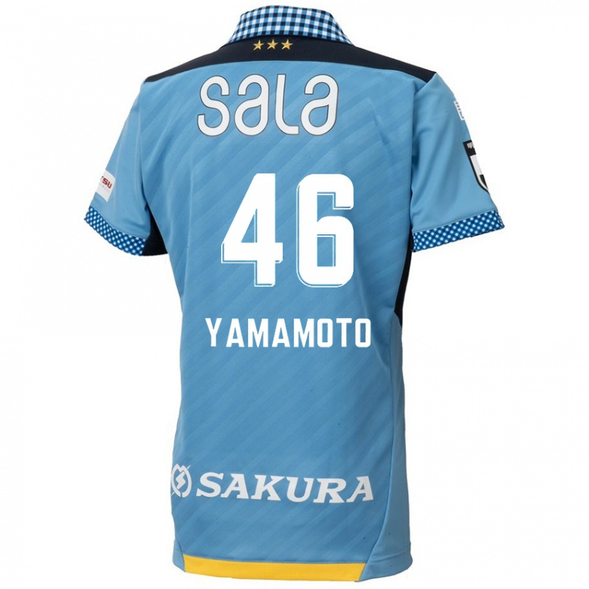 Kinder Shota Yamamoto #46 Blau Schwarz Heimtrikot Trikot 2024/25 T-Shirt