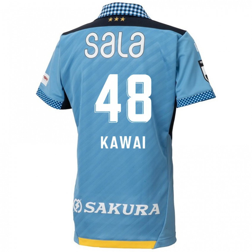 Kinder Tokumo Kawai #48 Blau Schwarz Heimtrikot Trikot 2024/25 T-Shirt