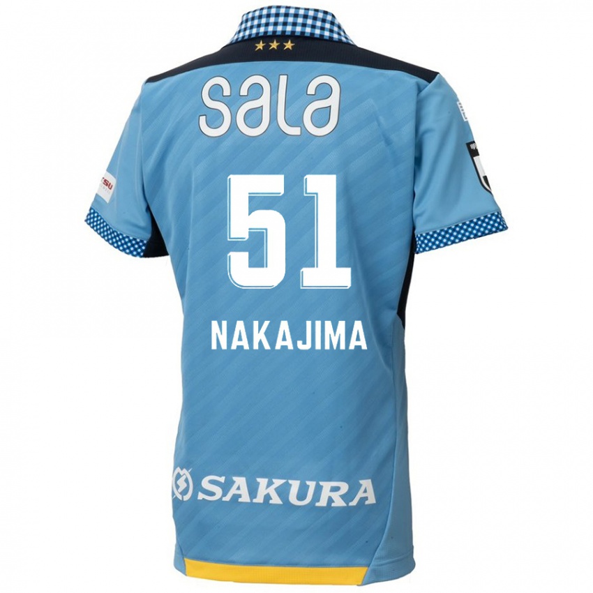 Kinder Keitaro Nakajima #51 Blau Schwarz Heimtrikot Trikot 2024/25 T-Shirt