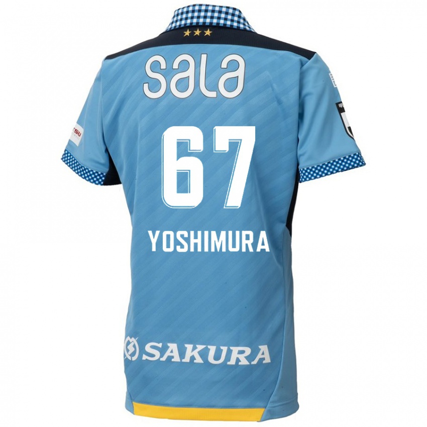 Kinder Ryusei Yoshimura #67 Blau Schwarz Heimtrikot Trikot 2024/25 T-Shirt