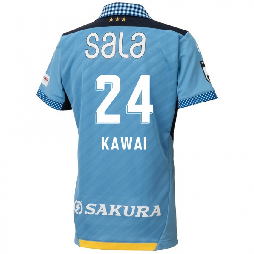 Kinder Yuki Kawai #24 Blau Schwarz Heimtrikot Trikot 2024/25 T-Shirt