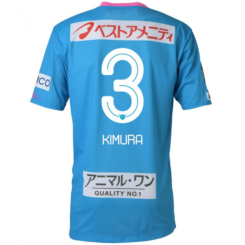 Kinder Seiji Kimura #3 Blau Rosa Heimtrikot Trikot 2024/25 T-Shirt