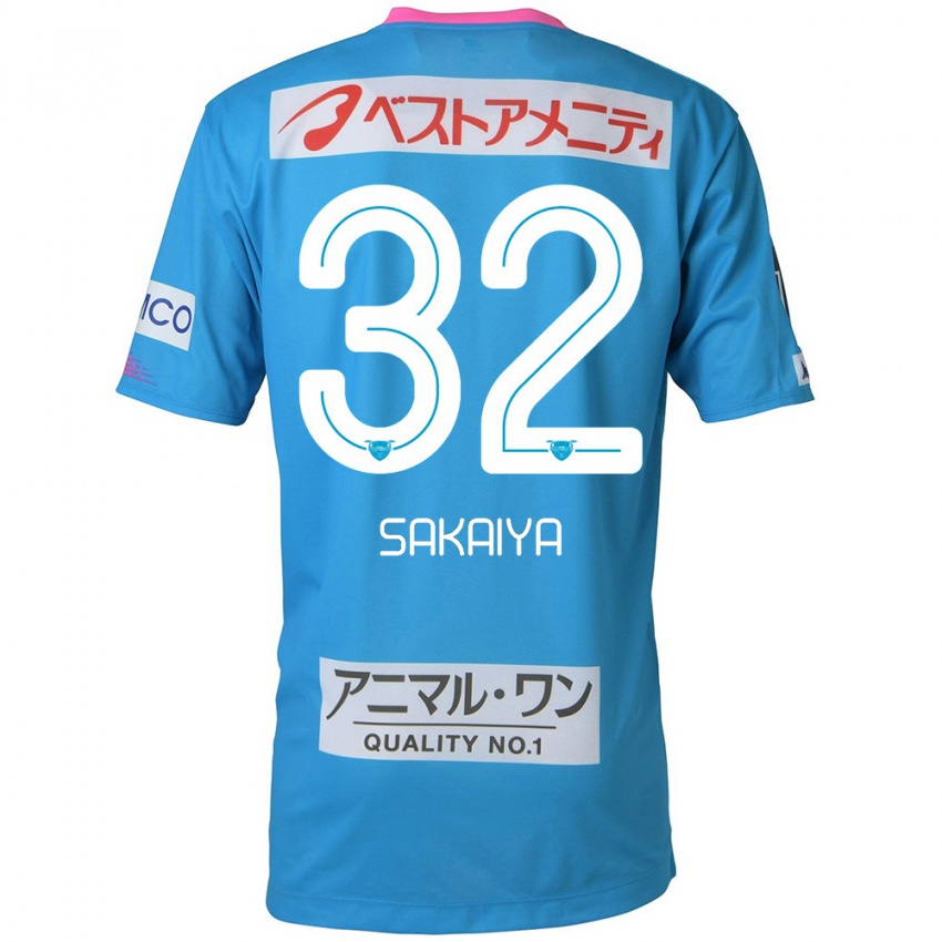 Kinder Keisuke Sakaiya #32 Blau Rosa Heimtrikot Trikot 2024/25 T-Shirt