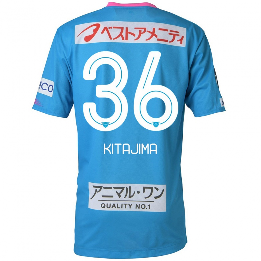 Kinder Fumiya Kitajima #36 Blau Rosa Heimtrikot Trikot 2024/25 T-Shirt