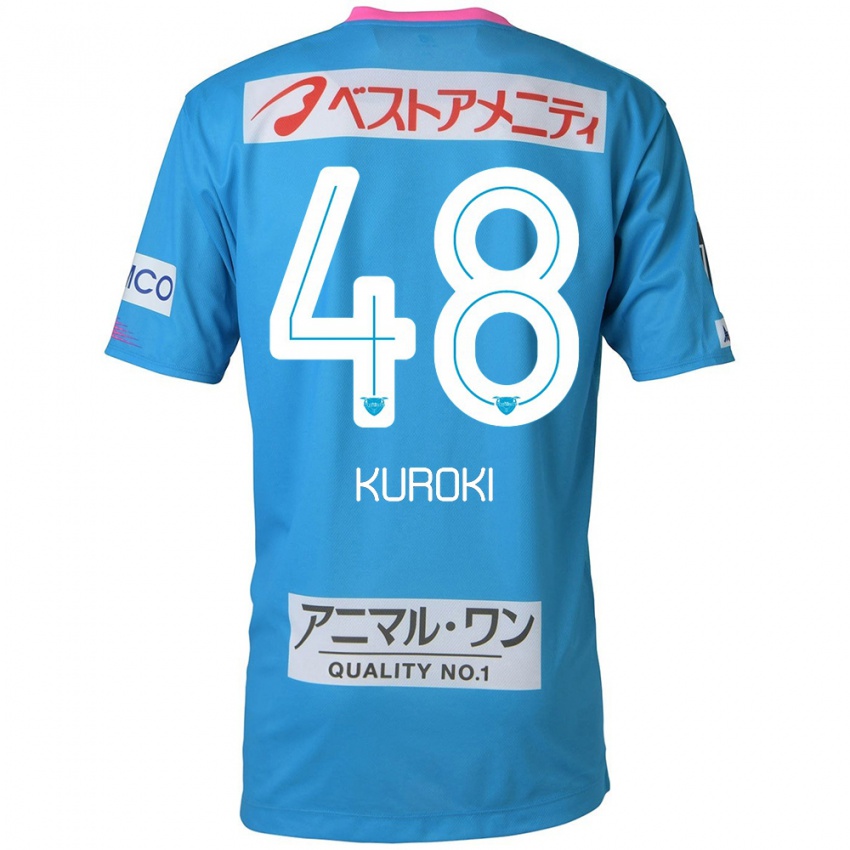 Kinder Yuya Kuroki #48 Blau Rosa Heimtrikot Trikot 2024/25 T-Shirt