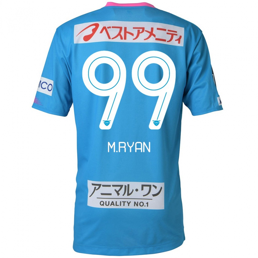 Kinder Marcelo Ryan #99 Blau Rosa Heimtrikot Trikot 2024/25 T-Shirt