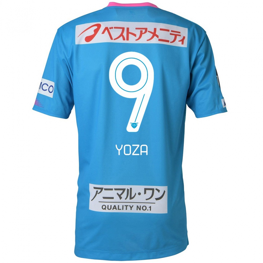 Kinder Tomomichi Yoza #9 Blau Rosa Heimtrikot Trikot 2024/25 T-Shirt