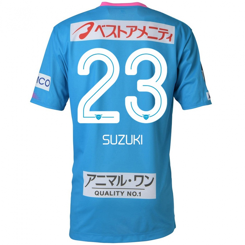 Kinder Yuki Suzuki #23 Blau Rosa Heimtrikot Trikot 2024/25 T-Shirt