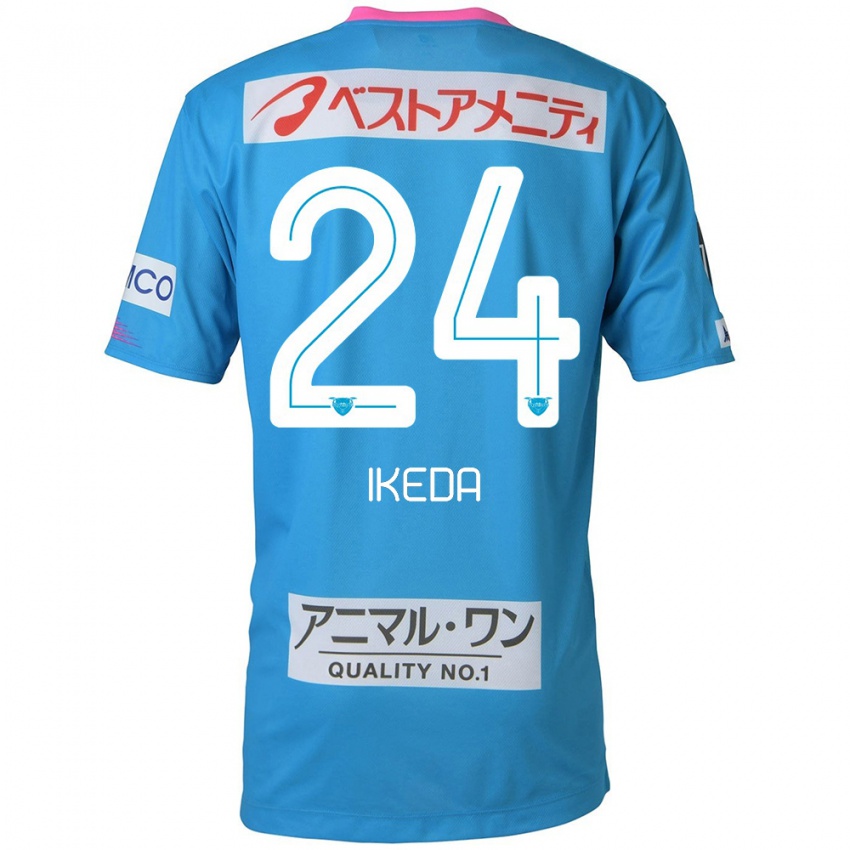 Kinder Tokia Ikeda #24 Blau Rosa Heimtrikot Trikot 2024/25 T-Shirt