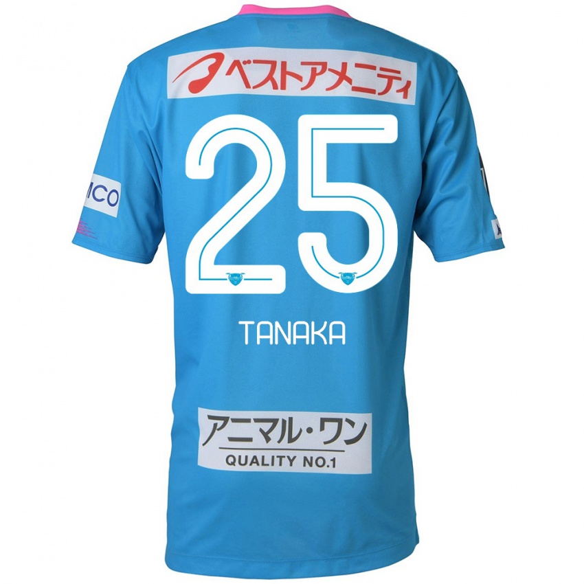 Kinder Yuto Tanaka #25 Blau Rosa Heimtrikot Trikot 2024/25 T-Shirt