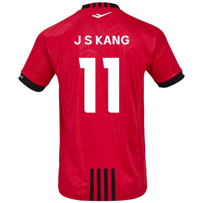 Kinder Seong-Jin Kang #11 Rot Schwarz Heimtrikot Trikot 2024/25 T-Shirt