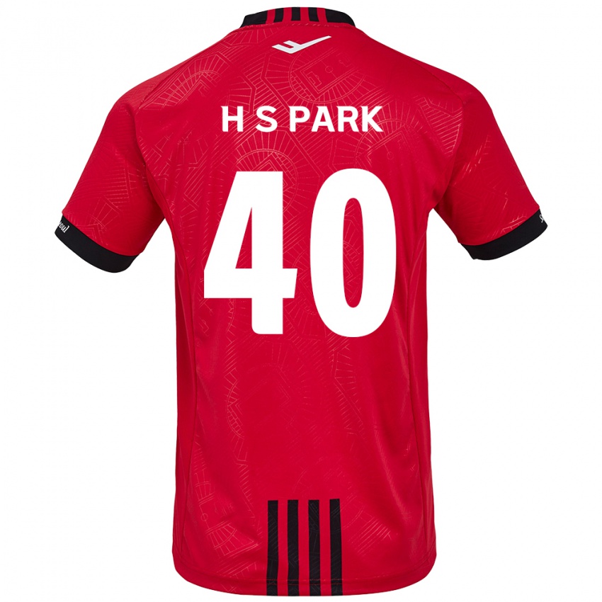 Kinder Seong-Hun Park #40 Rot Schwarz Heimtrikot Trikot 2024/25 T-Shirt