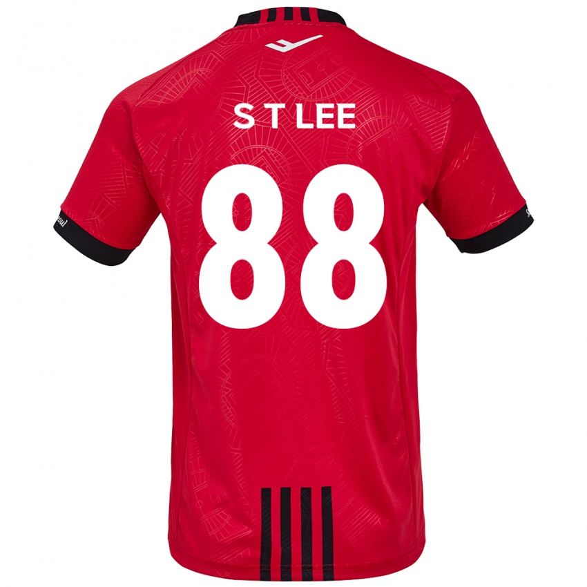 Kinder Tae-Seok Lee #88 Rot Schwarz Heimtrikot Trikot 2024/25 T-Shirt