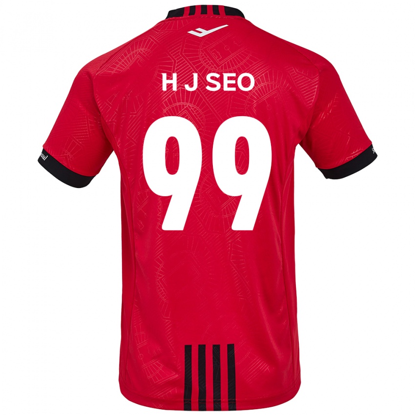 Kinder Ju-Hwan Seo #99 Rot Schwarz Heimtrikot Trikot 2024/25 T-Shirt