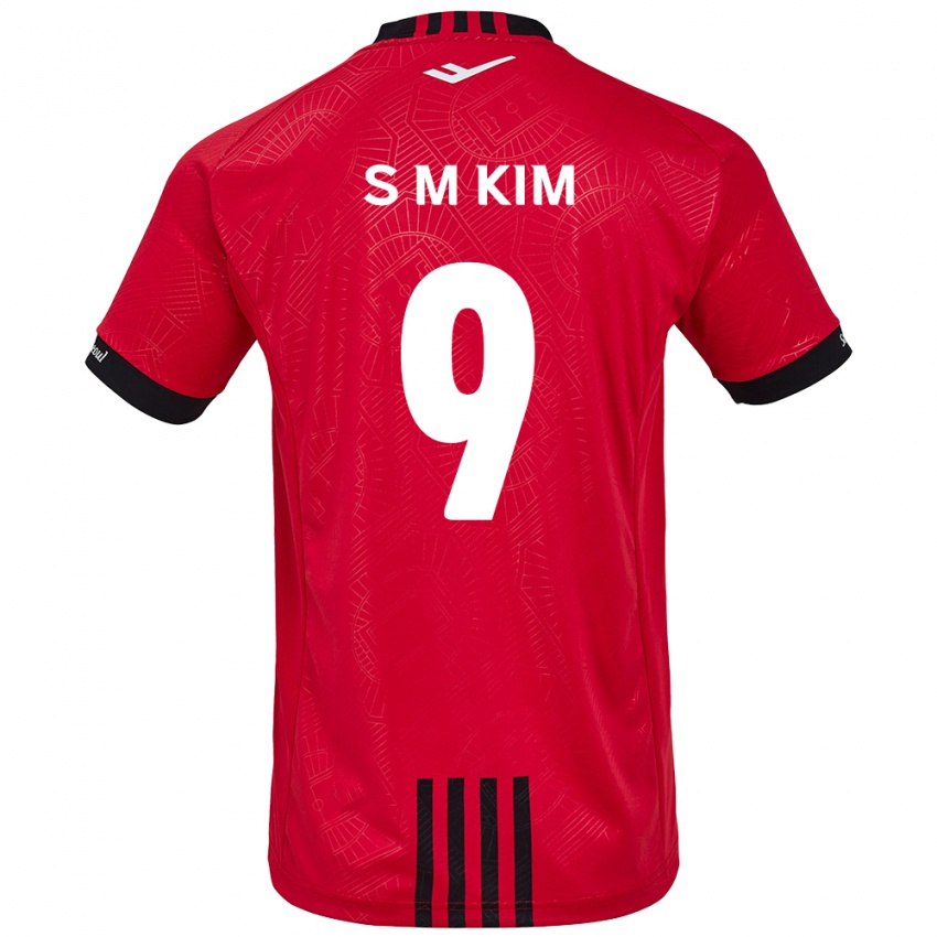 Kinder Min-Sung Kim #9 Rot Schwarz Heimtrikot Trikot 2024/25 T-Shirt