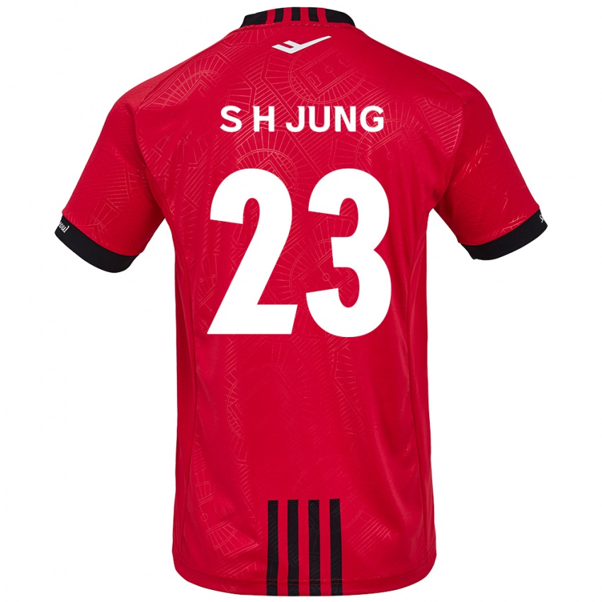 Kinder Hyeon-Soo Jung #23 Rot Schwarz Heimtrikot Trikot 2024/25 T-Shirt