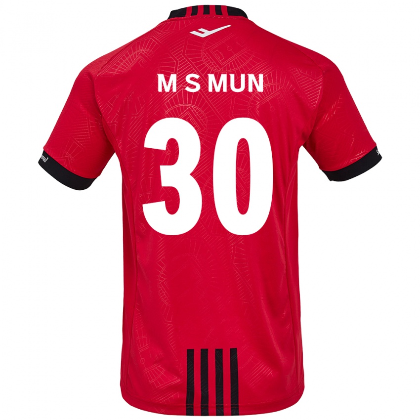 Kinder Seong-Min Mun #30 Rot Schwarz Heimtrikot Trikot 2024/25 T-Shirt