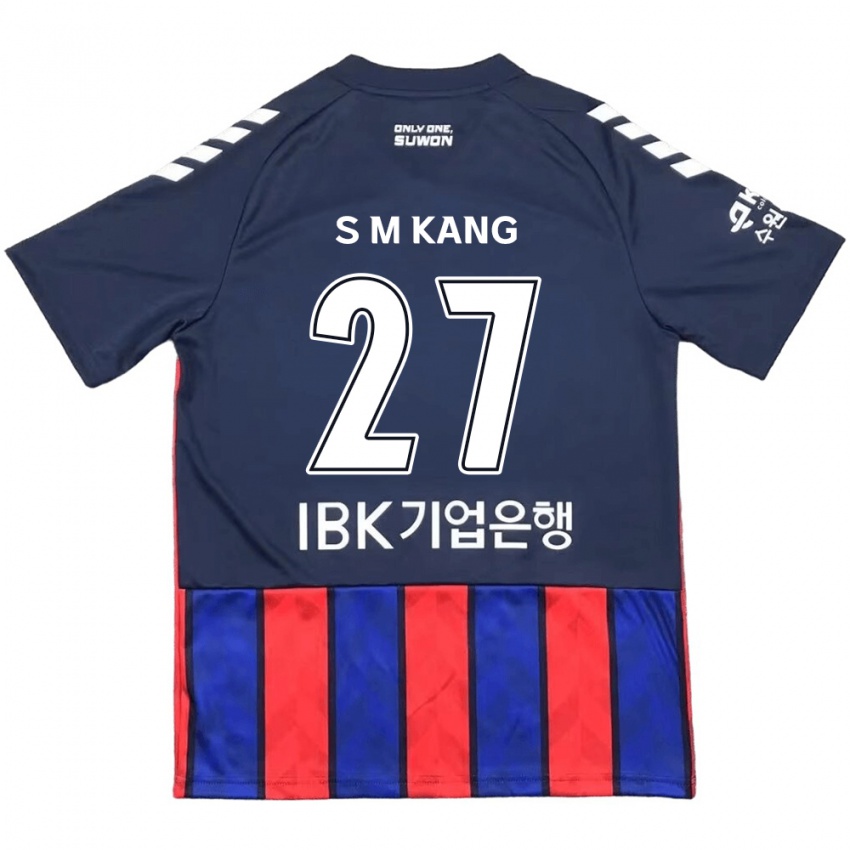 Kinder Min-Sung Kang #27 Blau Rot Heimtrikot Trikot 2024/25 T-Shirt