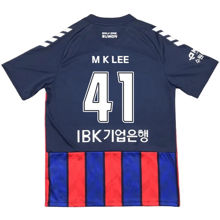 Kinder Kyung-Min Lee #41 Blau Rot Heimtrikot Trikot 2024/25 T-Shirt