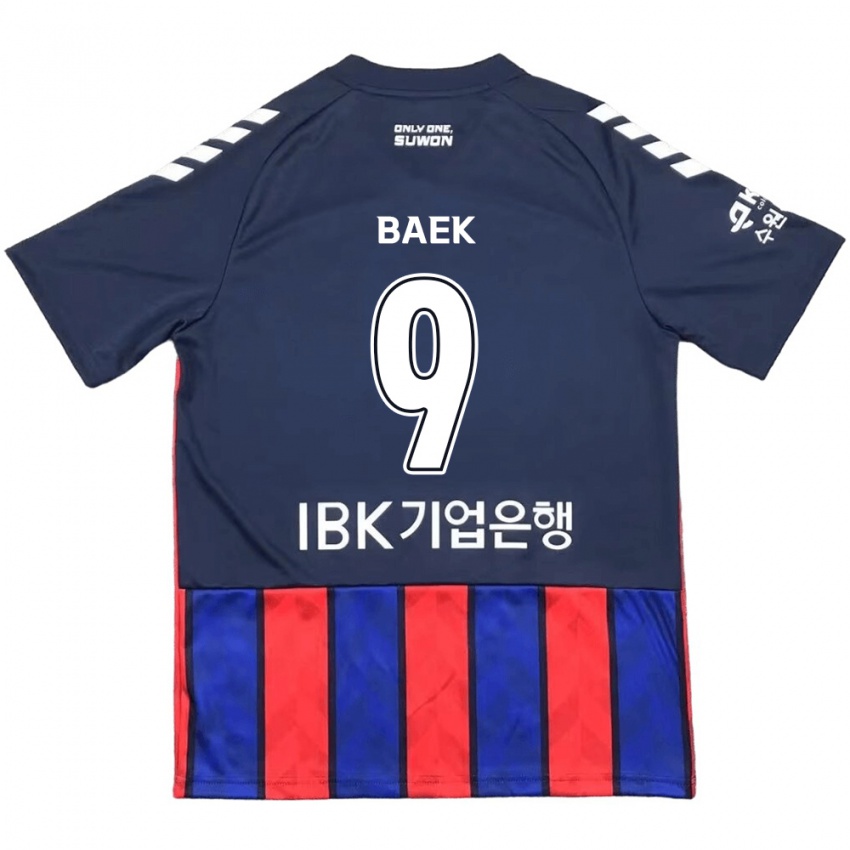 Kinder Kyeong Baek #9 Blau Rot Heimtrikot Trikot 2024/25 T-Shirt