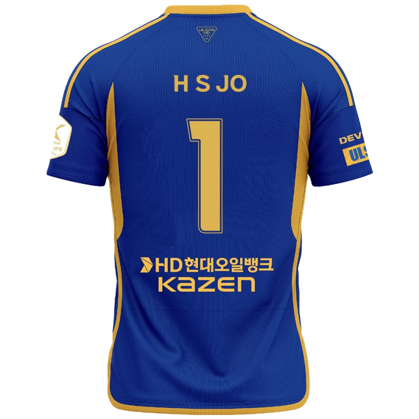 Kinder Su-Hyeok Jo #1 Blau Gelb Heimtrikot Trikot 2024/25 T-Shirt