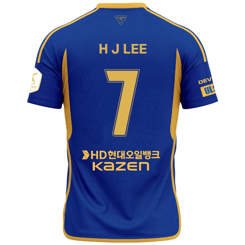 Kinder Jae-Hun Lee #7 Blau Gelb Heimtrikot Trikot 2024/25 T-Shirt