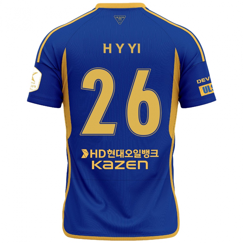 Kinder Yong-Hyeon Yi #26 Blau Gelb Heimtrikot Trikot 2024/25 T-Shirt