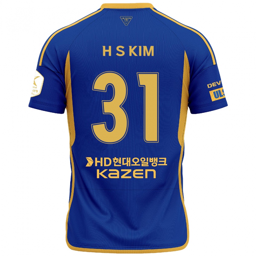 Kinder Se-Hyoung Kim #31 Blau Gelb Heimtrikot Trikot 2024/25 T-Shirt