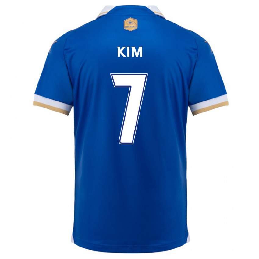 Kinder Hyun Kim #7 Blau Weiss Heimtrikot Trikot 2024/25 T-Shirt