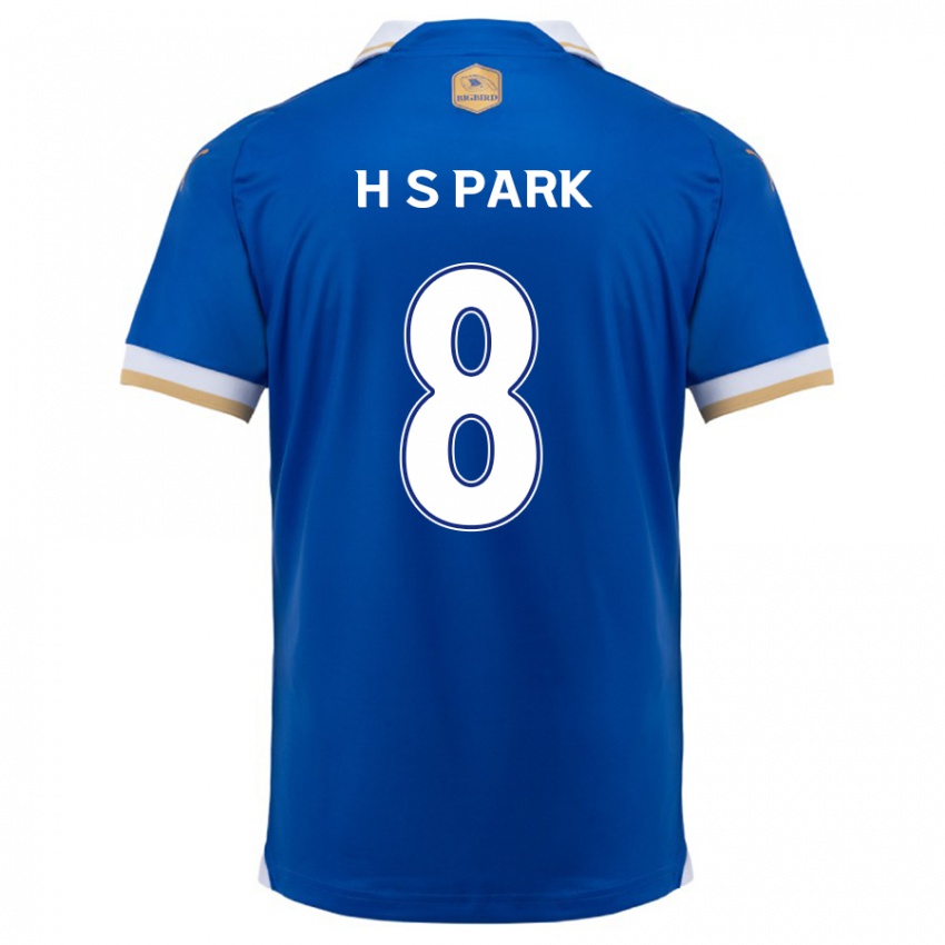 Kinder Sang-Hyeok Park #8 Blau Weiss Heimtrikot Trikot 2024/25 T-Shirt