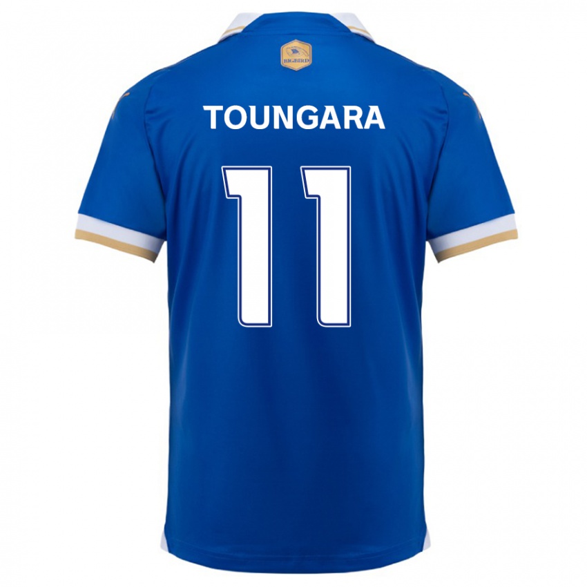 Kinder Aboubacar Toungara #11 Blau Weiss Heimtrikot Trikot 2024/25 T-Shirt